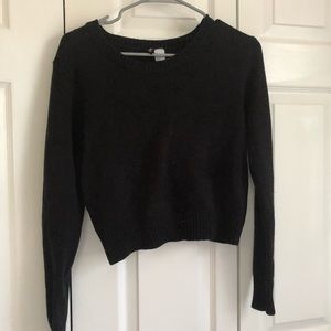 Cropped Black Sweater